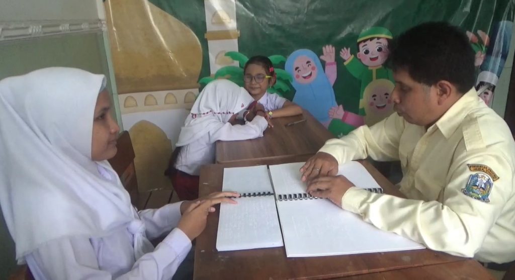 Ramadan, Siswa Tunanetra Tekuni Braille dan Tahfidz Al-Qur’an