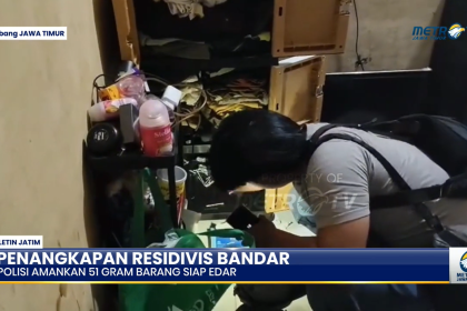 Resedivis Bandar Narkoba Ditangkap di Gresik