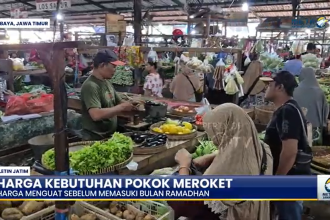 Harga Bahan Pokok Naik di Pasar Pahing Surabaya Saat Ramadhan