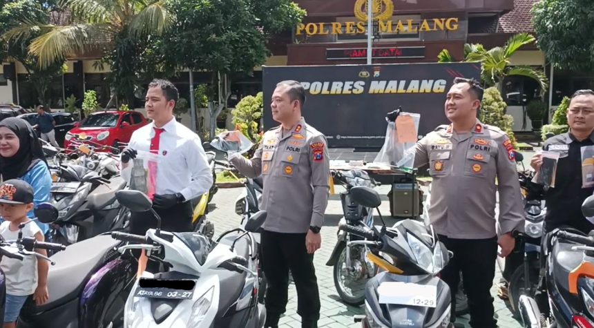 Ungkap Kasus Curanmor, Puluhan Kendaraan Hasil Kejahatan Dikembalikan ke Pemilik