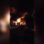 Rumah dan Toko di Blitar Ludes Terbakar Diduga Akibat Arus Pendek Listrik