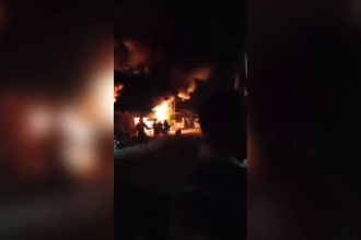 Rumah dan Toko di Blitar Ludes Terbakar Diduga Akibat Arus Pendek Listrik