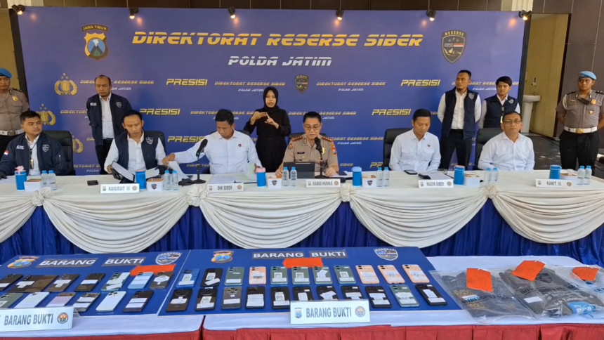 Polda Jatim Ringkus Komplotan Penipuan Segitiga, Raup Hingga Rp7 Miliar per Bulan